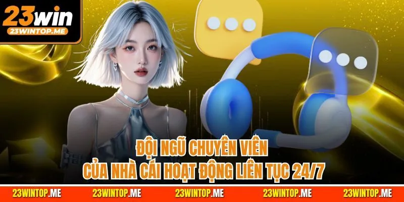 Đội ngũ chuyên viên của nhà cái hoạt động liên tục 24/7
