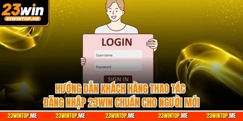 Hướng dẫn khách hàng thao tác đăng nhập 23Win chuẩn cho người mới